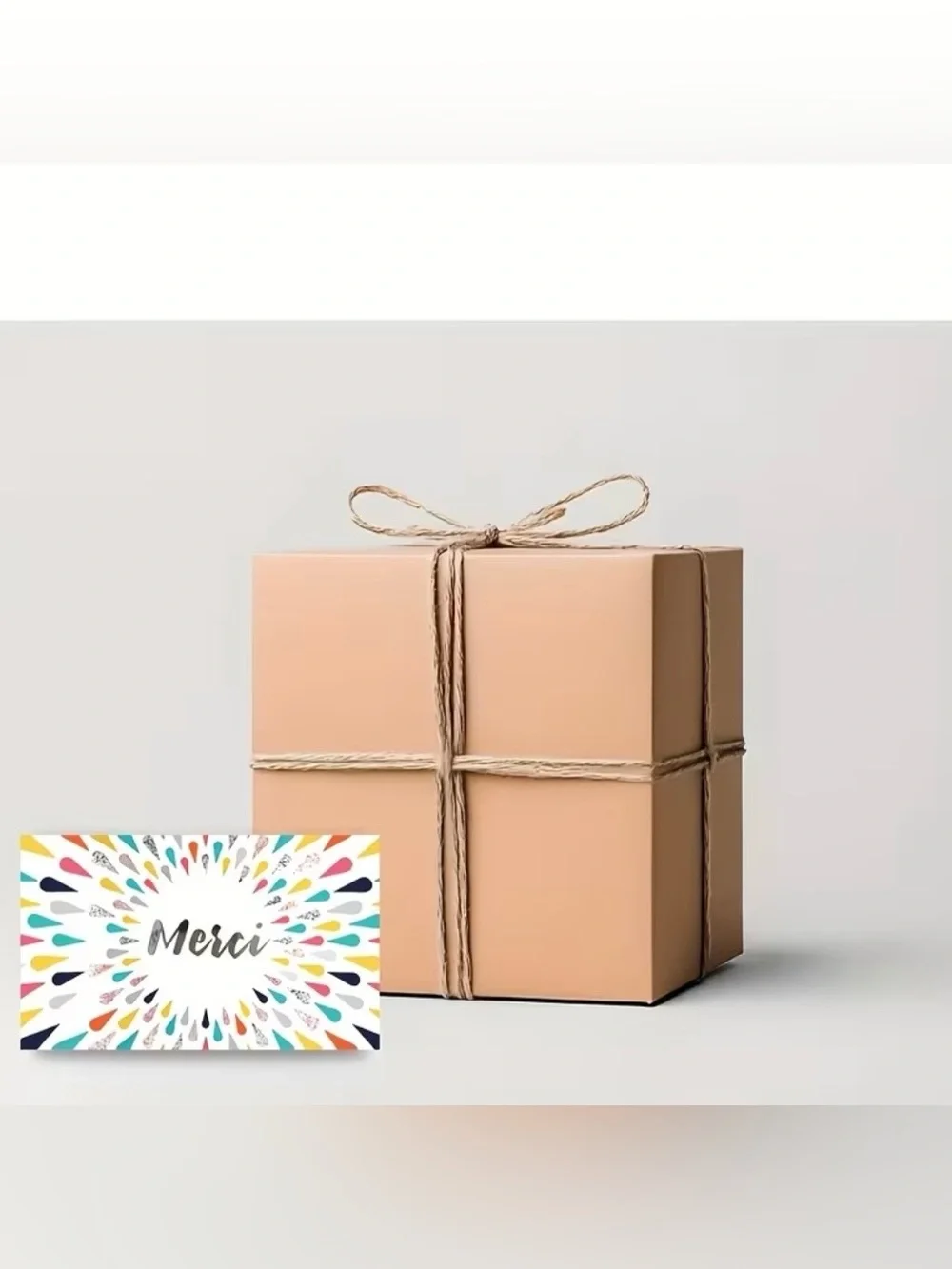Merci Multicolor Thank You Cards - Pack of 50